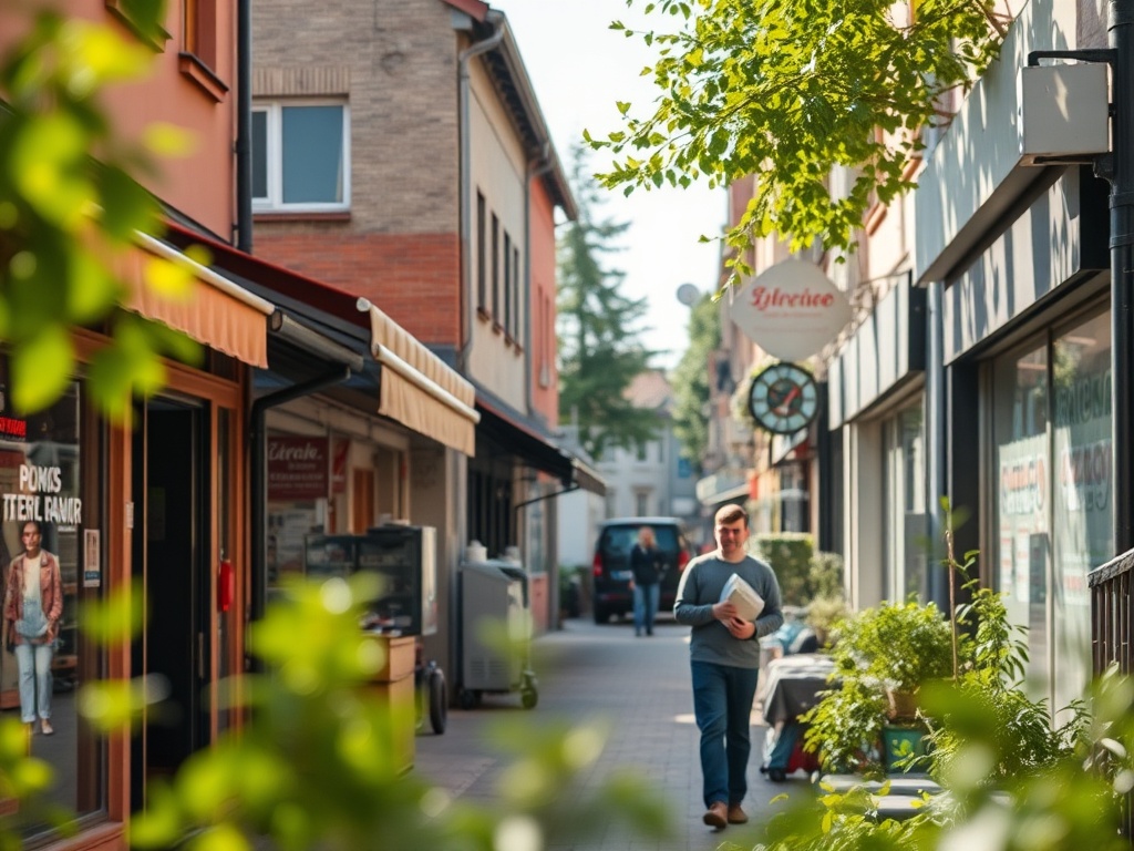 Mapa Polski z zaznaczonym Głogowem, symbolizująca inwestycje z Funduszy Europejskich