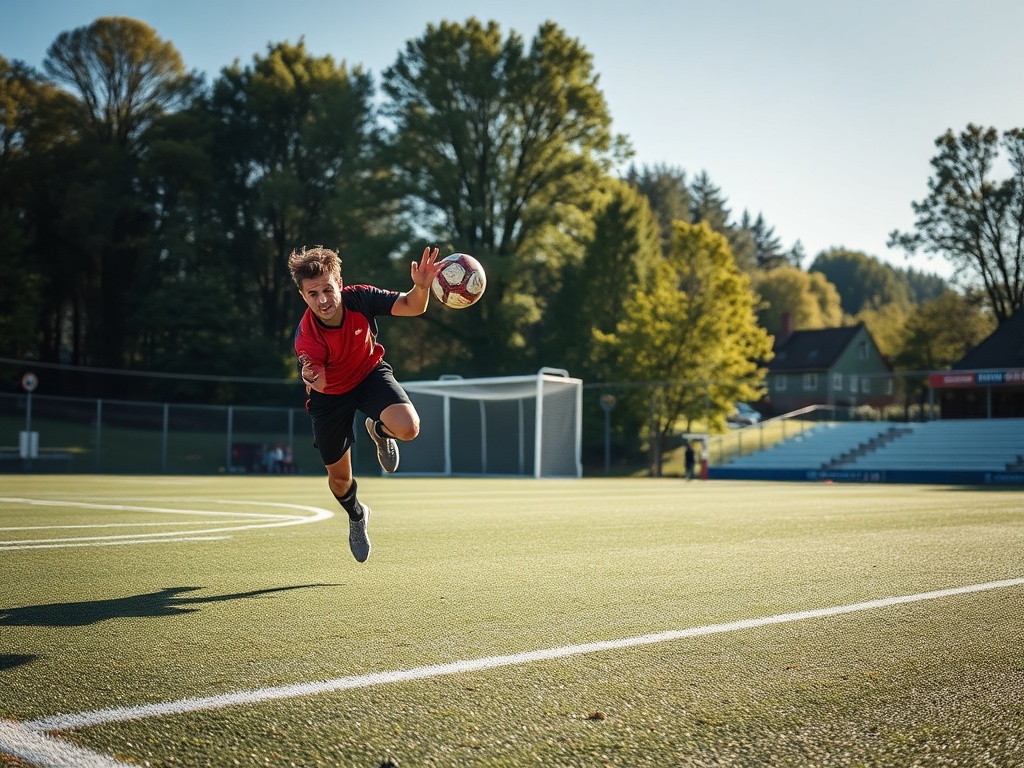 Piłkarze Chrobrego Głogów na boisku podczas meczu ligowego w ramach Betclic 1 Ligi